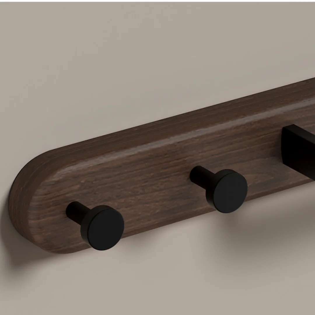 Wall-Mounted Towel Bar with Hooks - Image 6