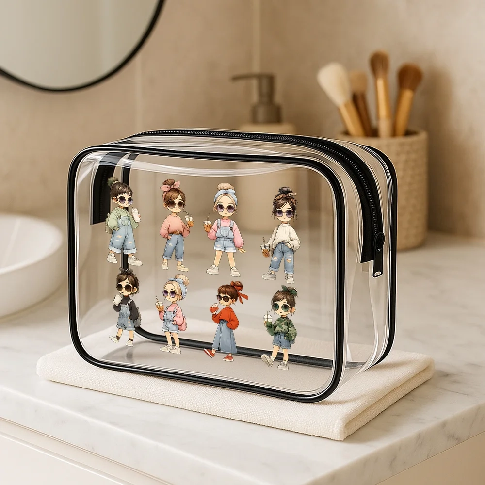 Clear PVC Travel Toiletry Makeup Bag - Image 2