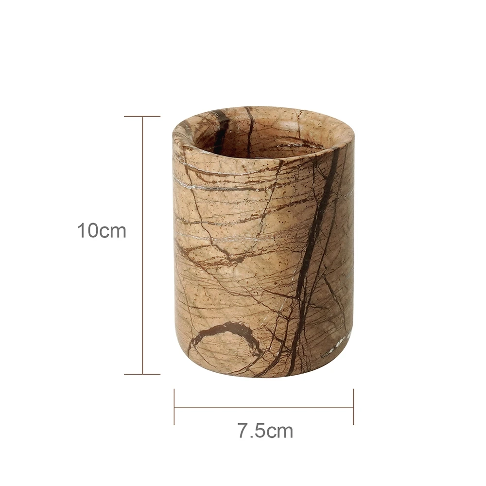 Rainforest Brown Natural Marble Bathroom Accessory Collection - Image 19