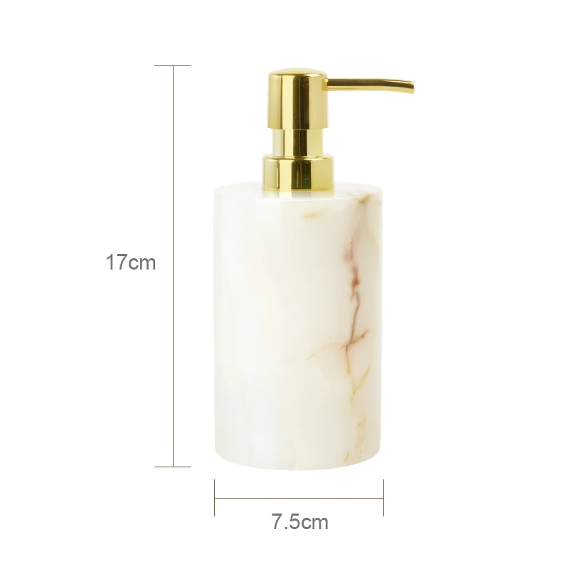 White Onyx Marble Bathroom Essentials Set - Image 9