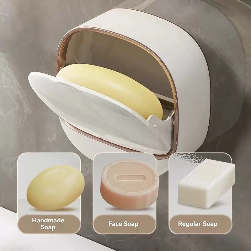 Hanging Waterproof Soap Holder with Drainage Tray - Image 5