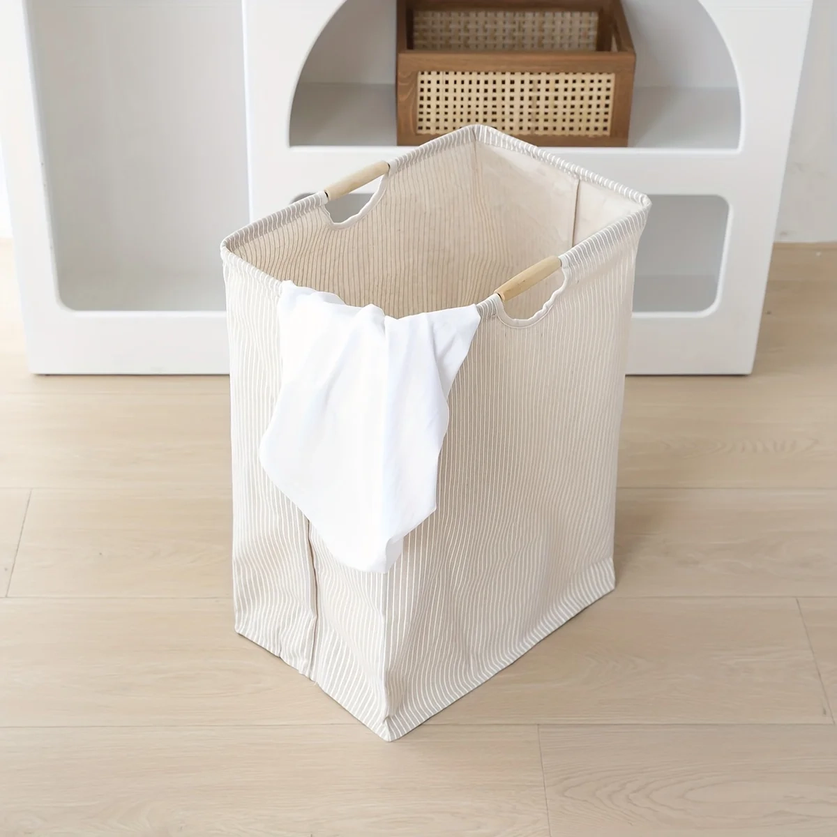Extra Large Self-Standing Laundry Basket with Handles - Image 4