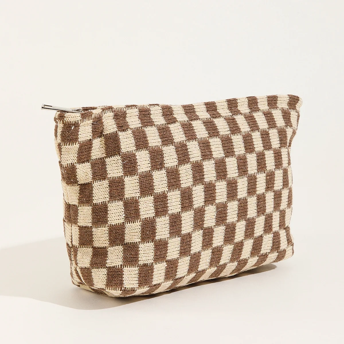 Checkerboard Travel Makeup Toiletry Bag - Image 11