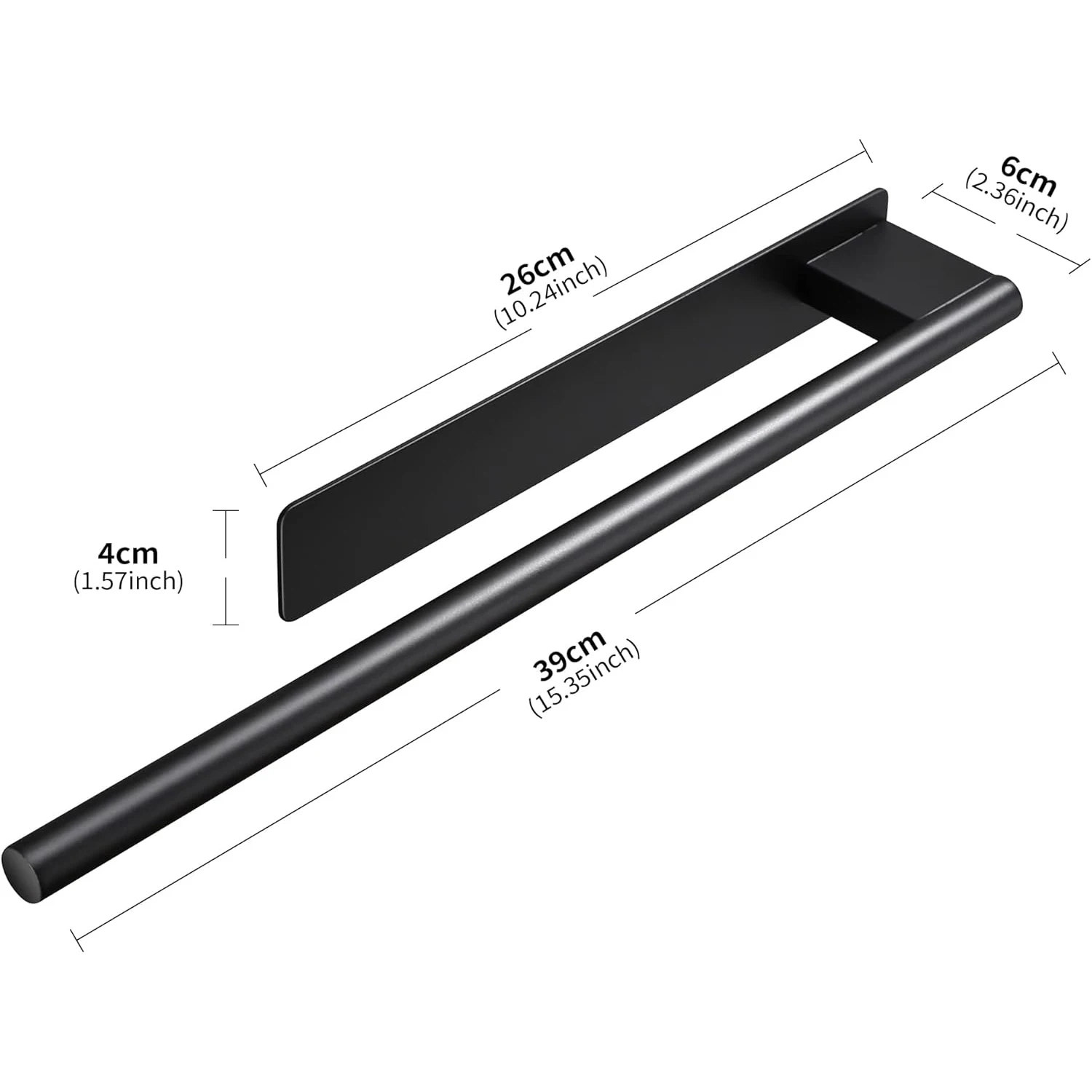 No-Drill Double Towel Bar - Image 9