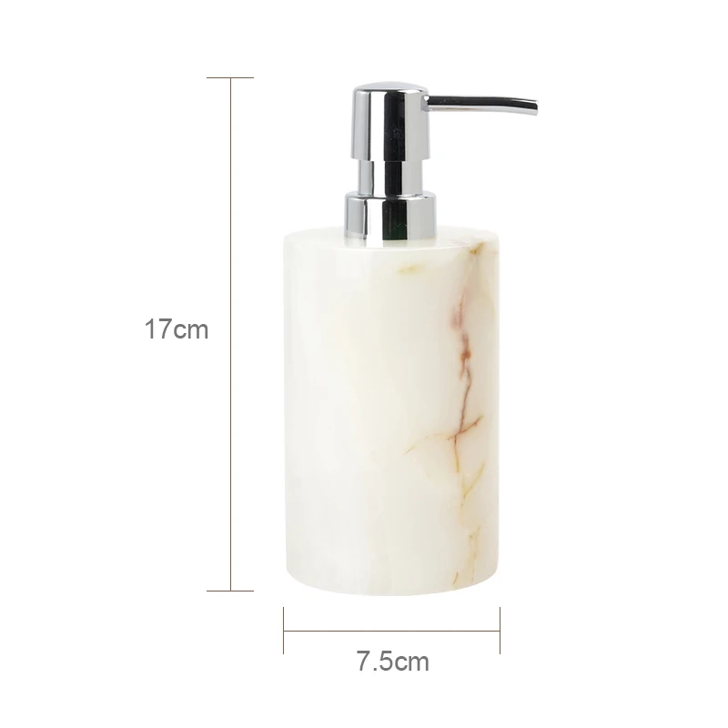 White Onyx Marble Bathroom Essentials Set - Image 10