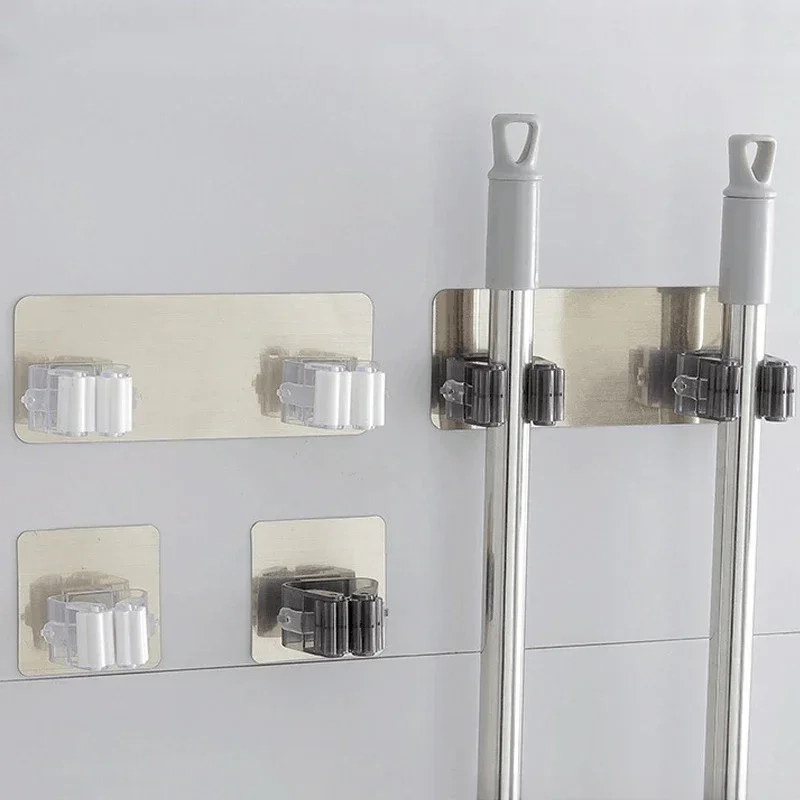 Traceless Adhesive Mop Holder
