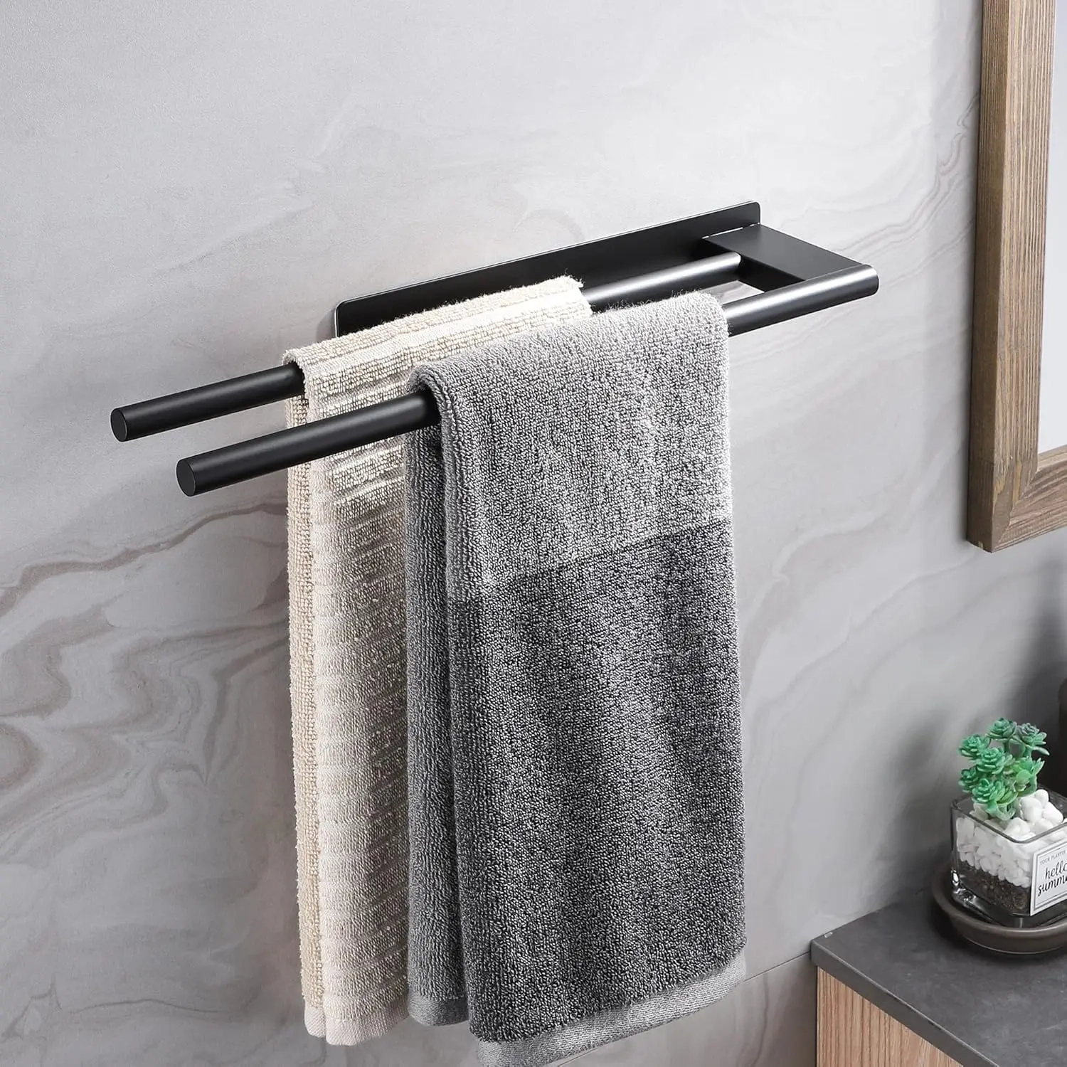 No-Drill Double Towel Bar - Image 4