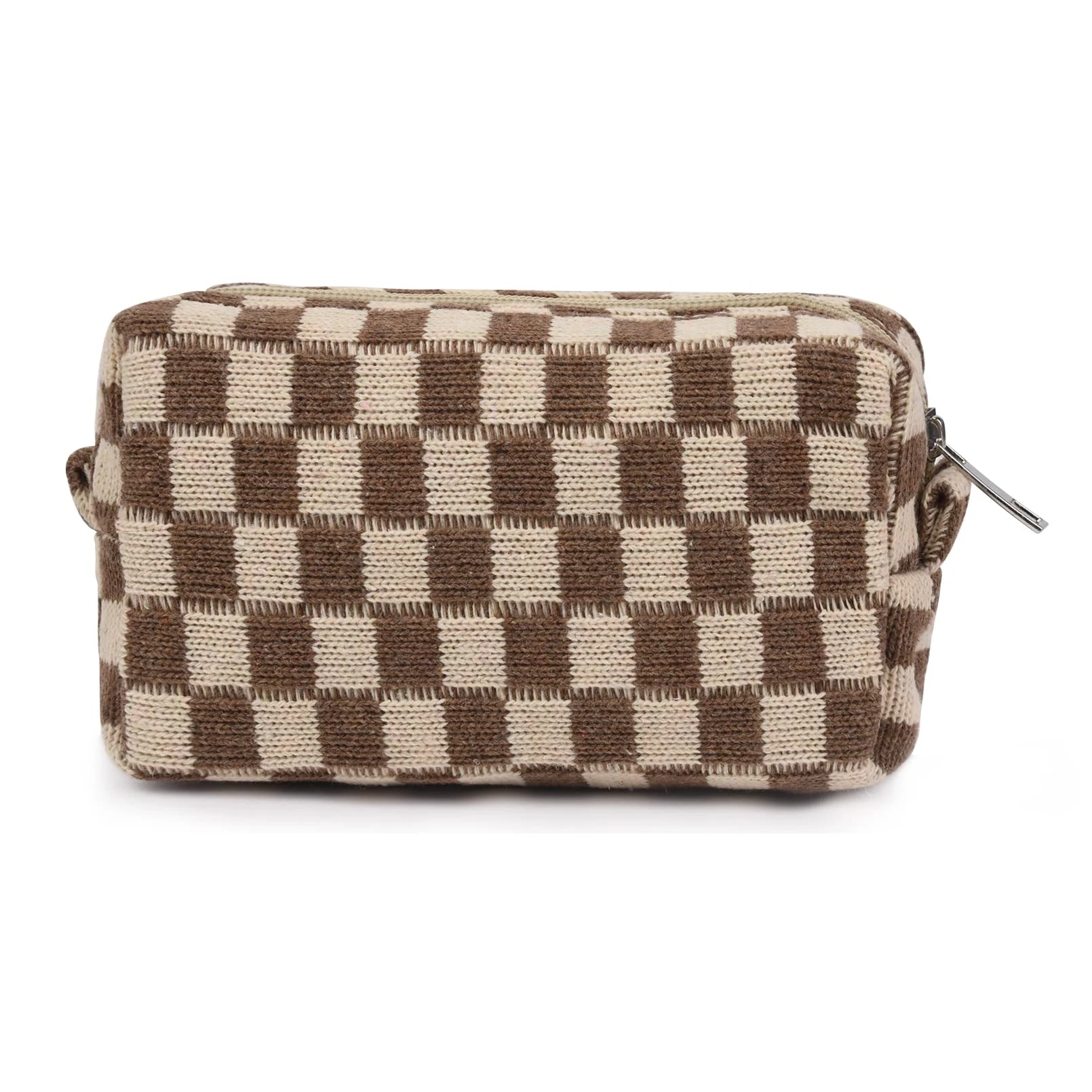 Checkerboard Travel Makeup Toiletry Bag - Image 5