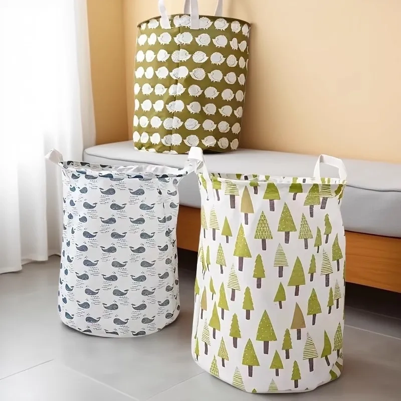Canvas Laundry and Toy Storage Basket - Image 3