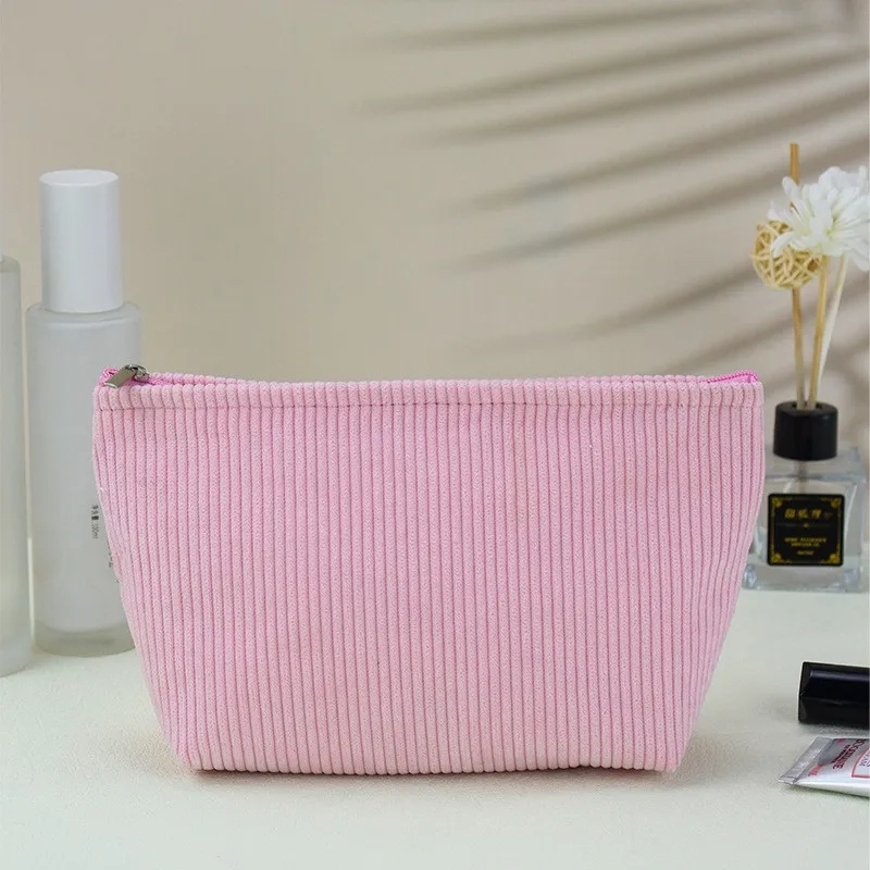 Corduroy Octagonal Large Capacity Toiletry Bag - Image 9