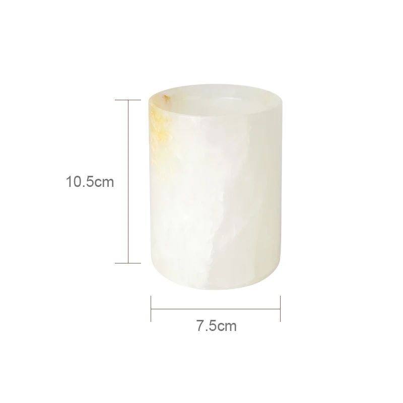 White Onyx Marble Bathroom Essentials Set - Image 20