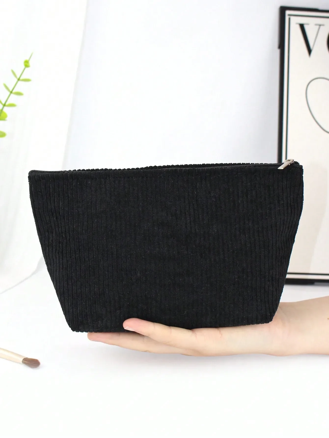 Corduroy Octagonal Large Capacity Toiletry Bag - Image 14