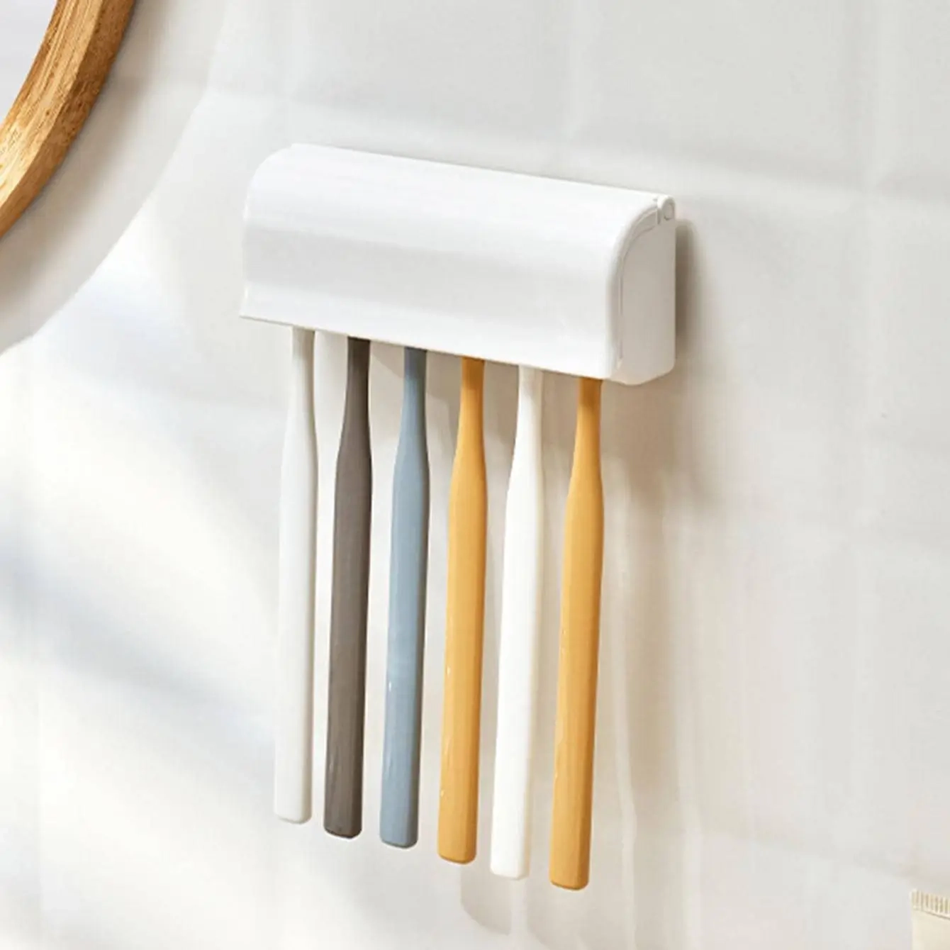 No-Drill Wall-Mounted Toothbrush Holder - Image 6