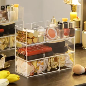 Clear Acrylic Lipstick and Makeup Storage Box
