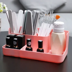 Multi-Compartment Makeup Organizer Box