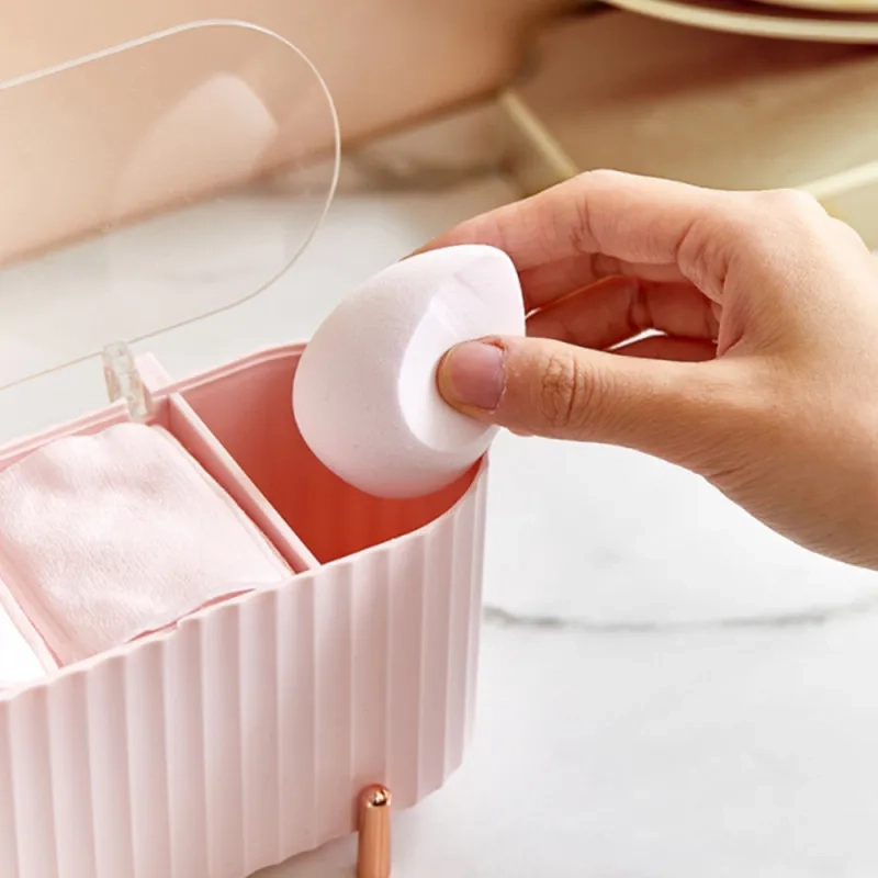 Clear Cotton Pad and Swab Organizer Box - Image 3
