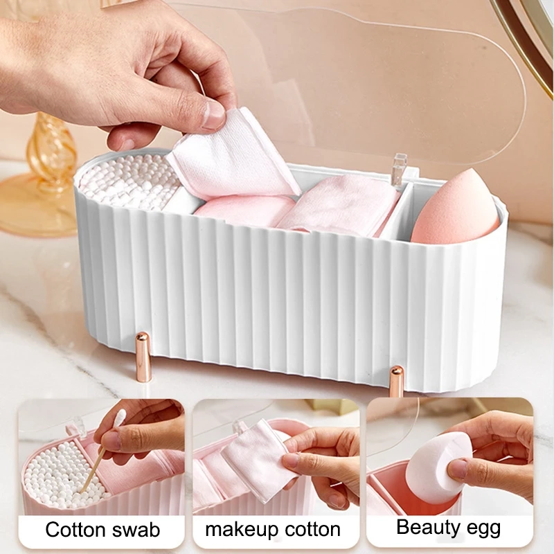 Clear Cotton Pad and Swab Organizer Box - Image 5
