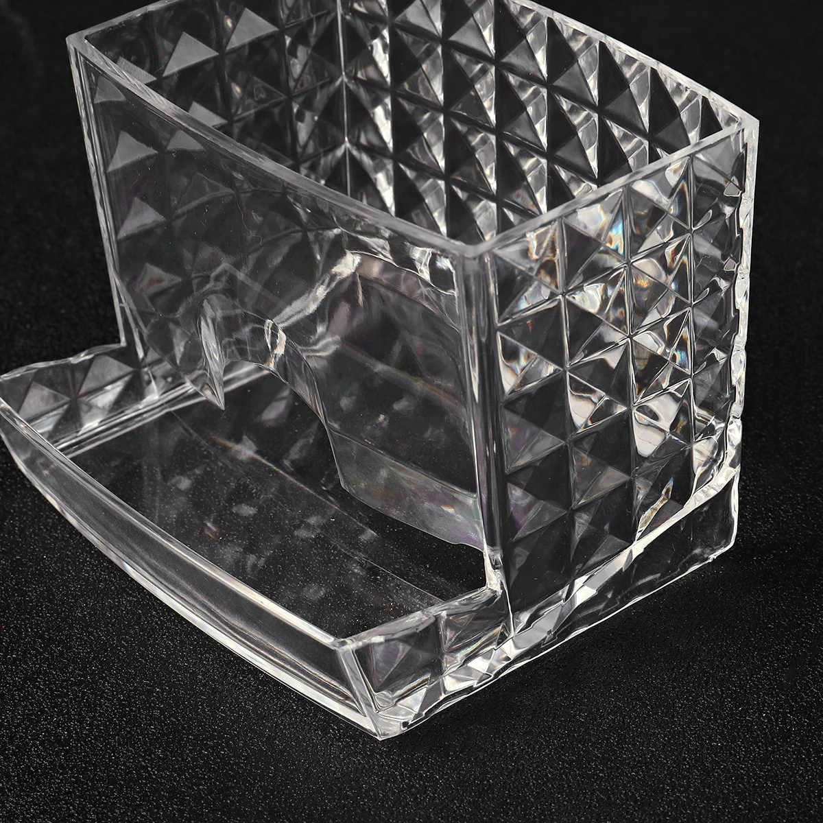 Diamond Pattern Cotton Swab and Cotton Ball Holder - Image 5
