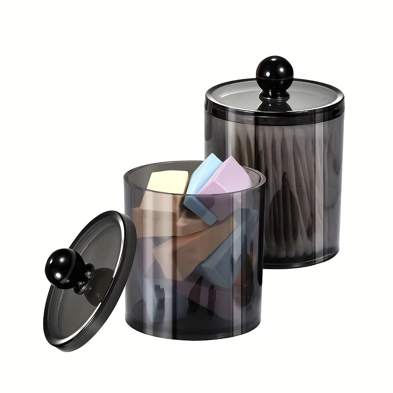 Black Cotton Swab and Ball Holder Set - Image 7