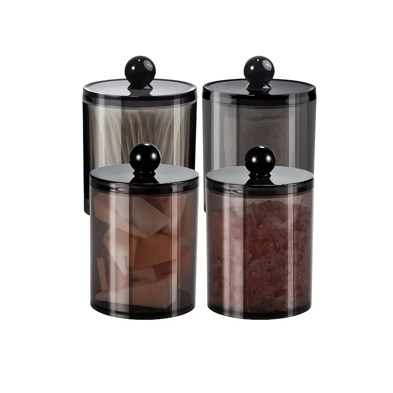 Black Cotton Swab and Ball Holder Set - Image 9