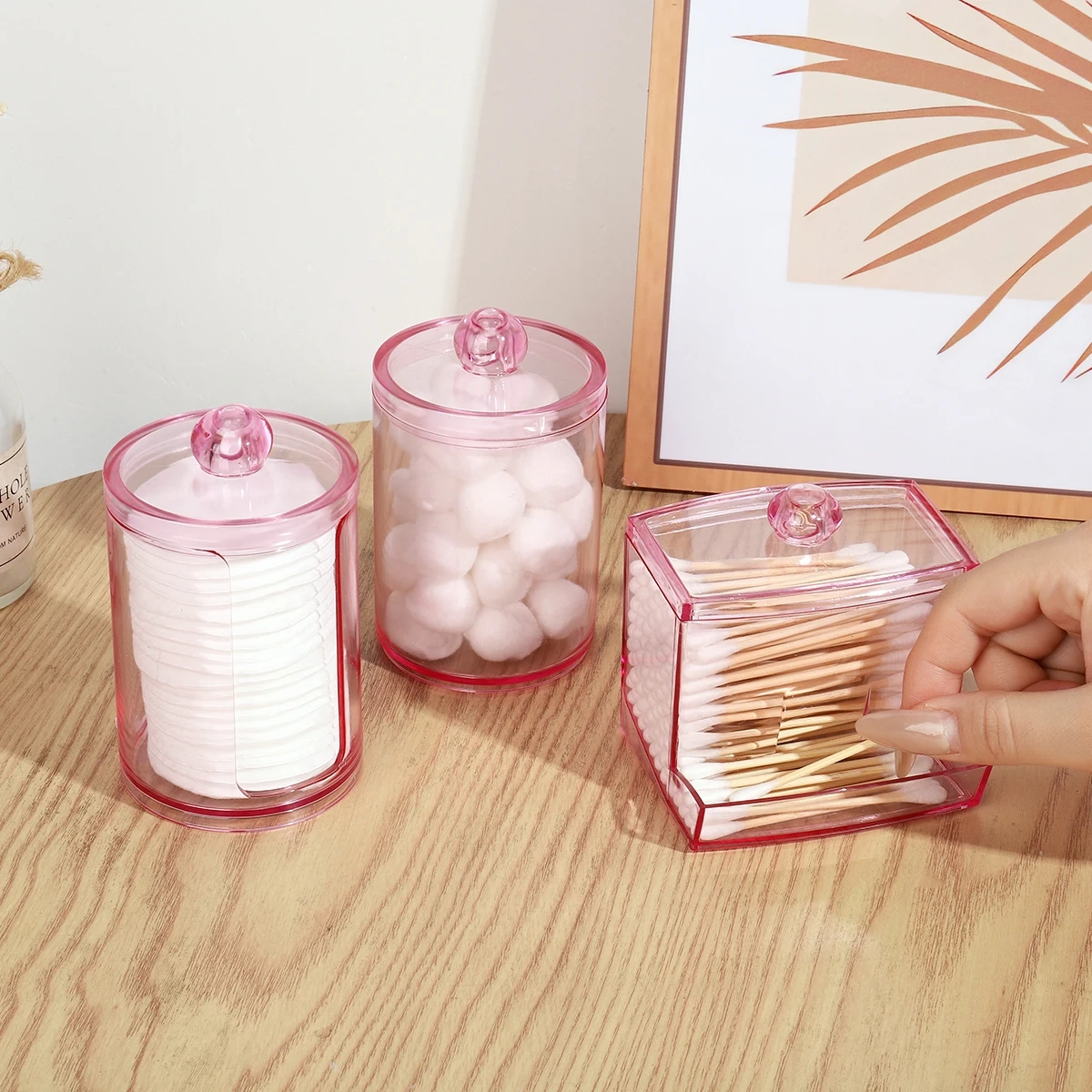 Cotton Swab and Cotton Ball Storage Jar - Image 3