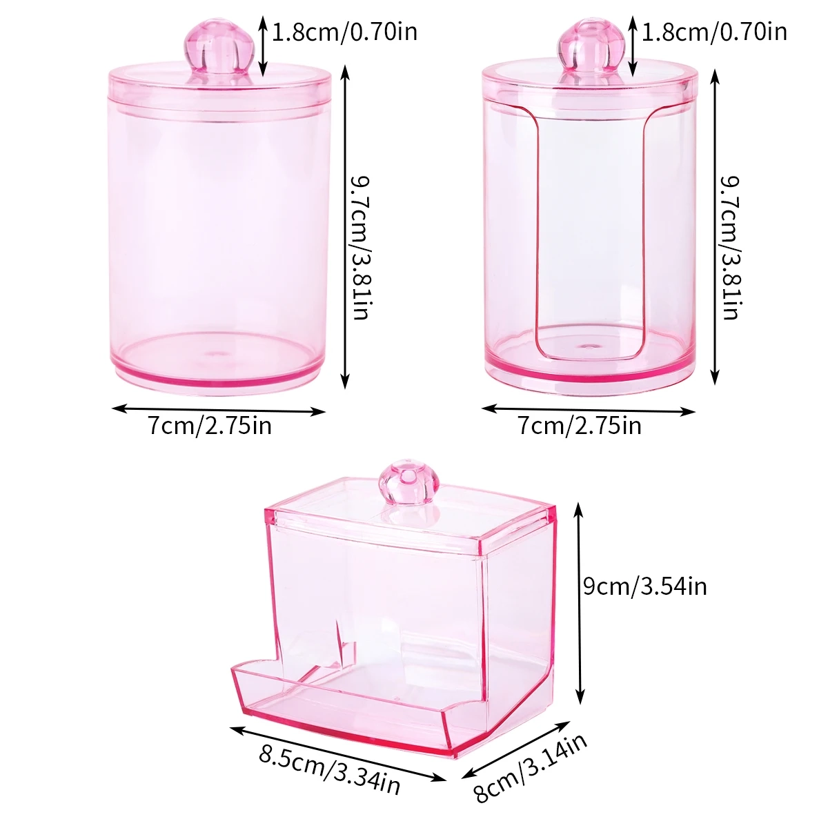 Cotton Swab and Cotton Ball Storage Jar - Image 4