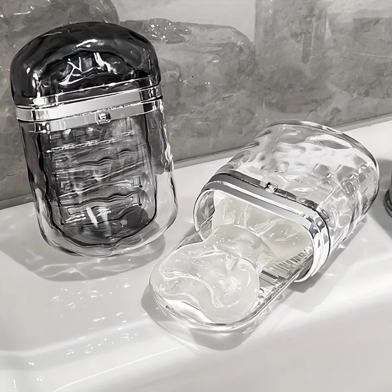 Portable Leakproof Soap Case with Draining Tray - Image 2