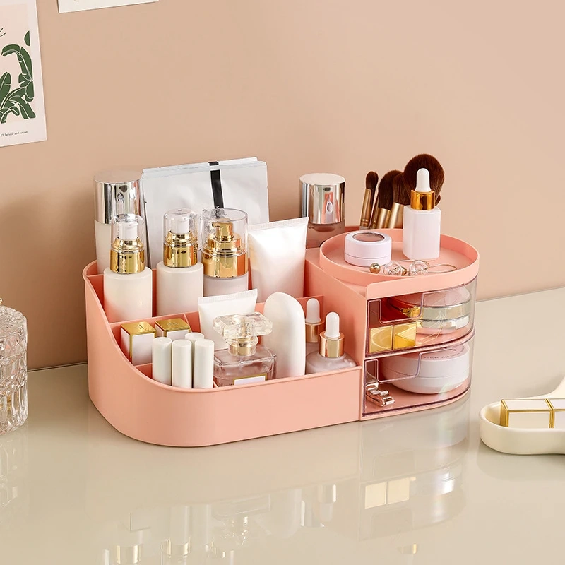 Multi-Drawer Makeup and Jewelry Organizer Box - Image 2