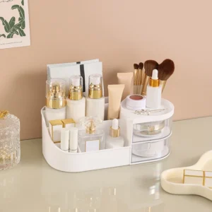 Multi-Drawer Makeup and Jewelry Organizer Box