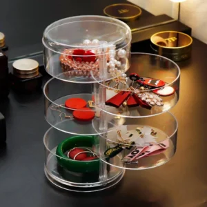 Rotating Multi-Layer Acrylic Jewelry Storage Box