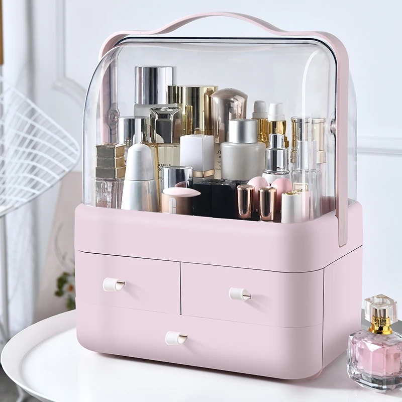 Dust-Proof Makeup & Skincare Organizer Box