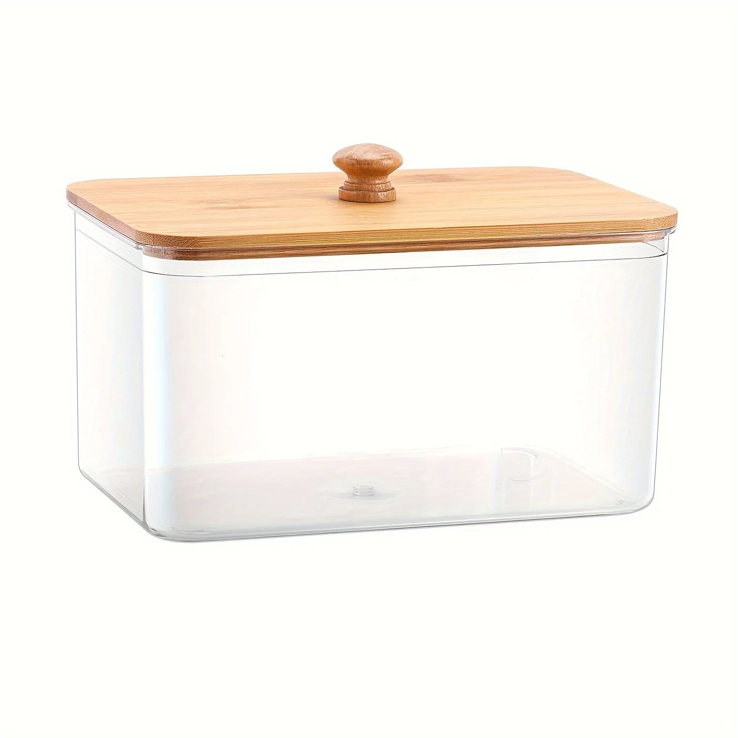 Clear Dryer Sheet Holder with Bamboo Lid - Image 6