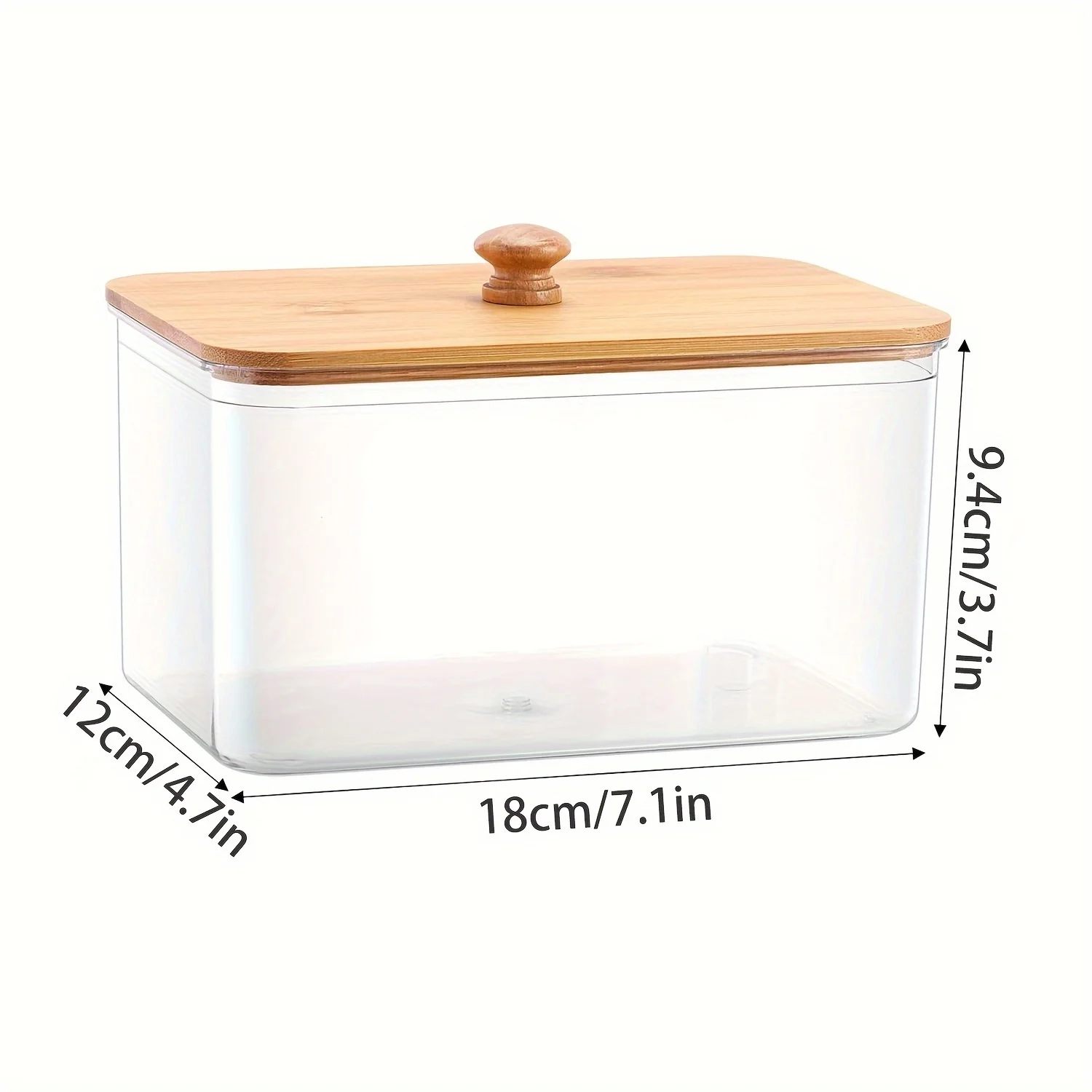 Clear Dryer Sheet Holder with Bamboo Lid - Image 5