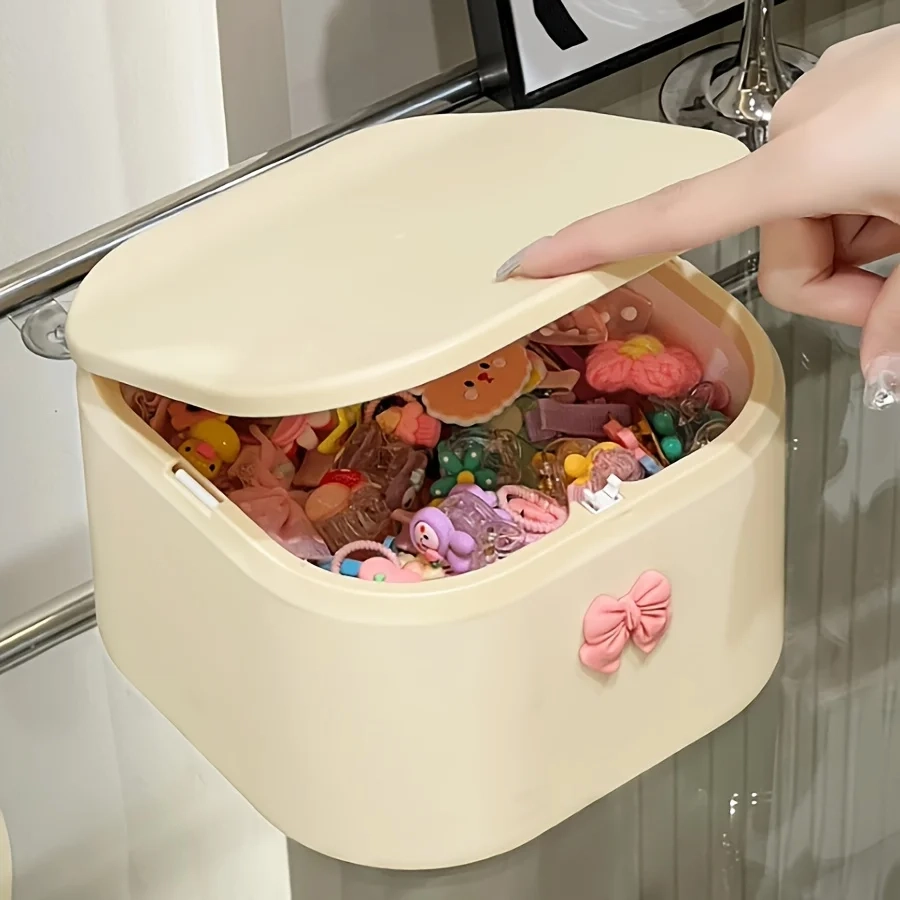 Hair Accessories and Cotton Swab Organizer Box