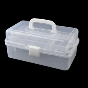 3-Layer Folding Craft and Sewing Storage Box
