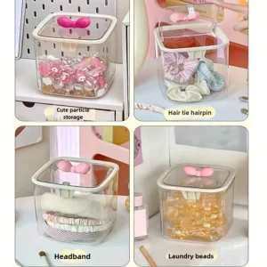 Clear Hair Accessories Dustproof Storage Box