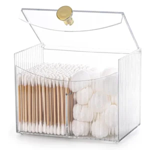 2-Slot Cotton Swab and Ball Organizer Box