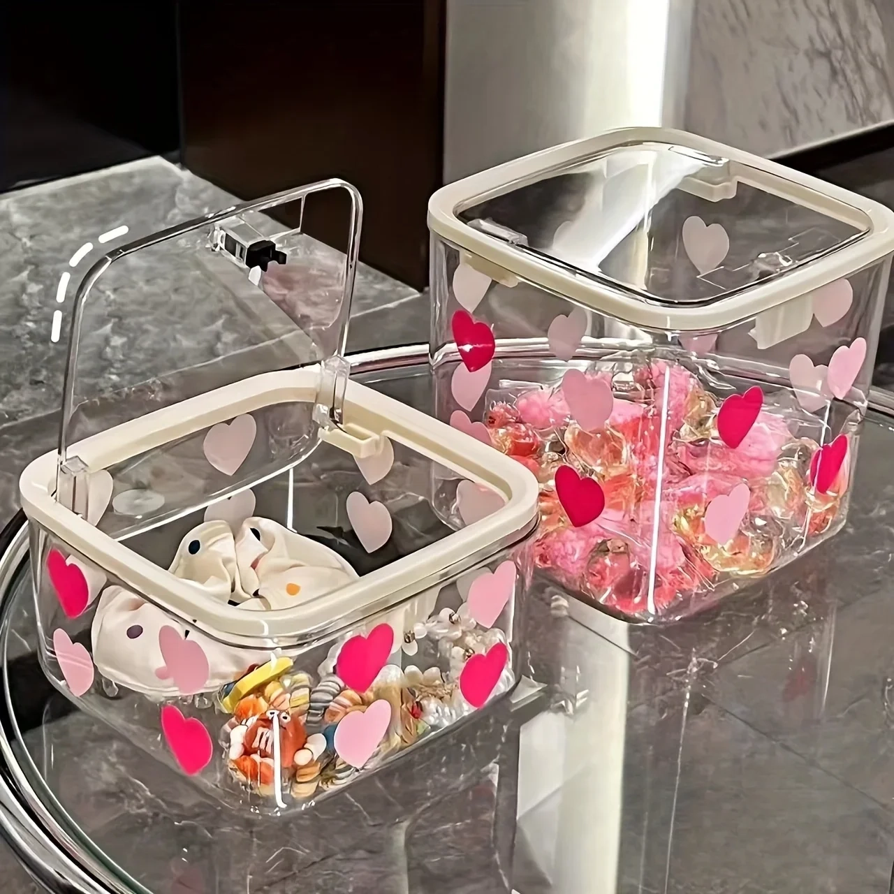 Clear Hair Accessories and Jewelry Storage Box - Image 2