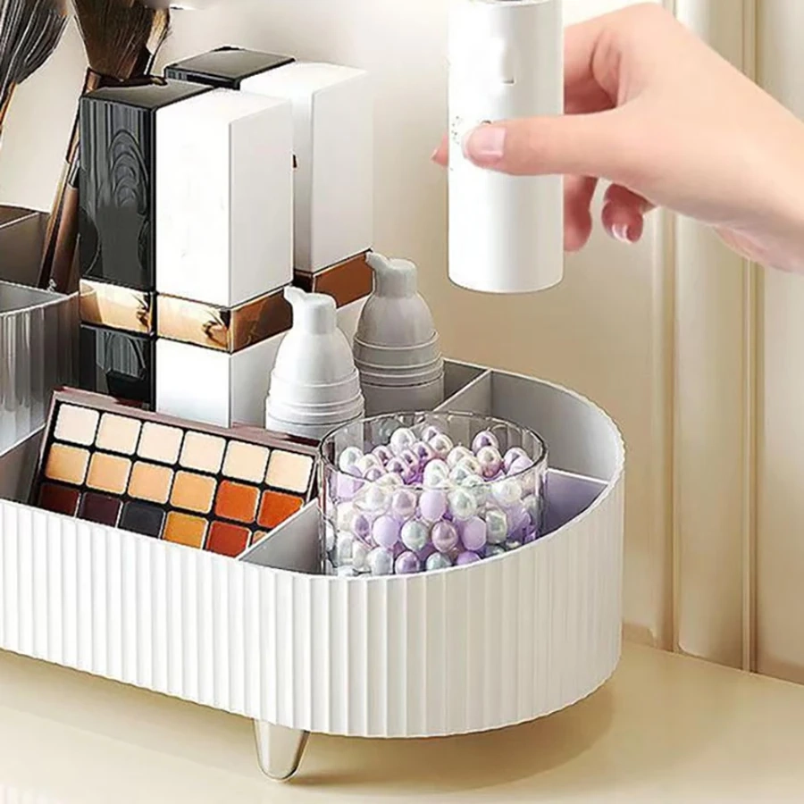 360° Rotating Large Capacity Makeup Organizer - Image 3