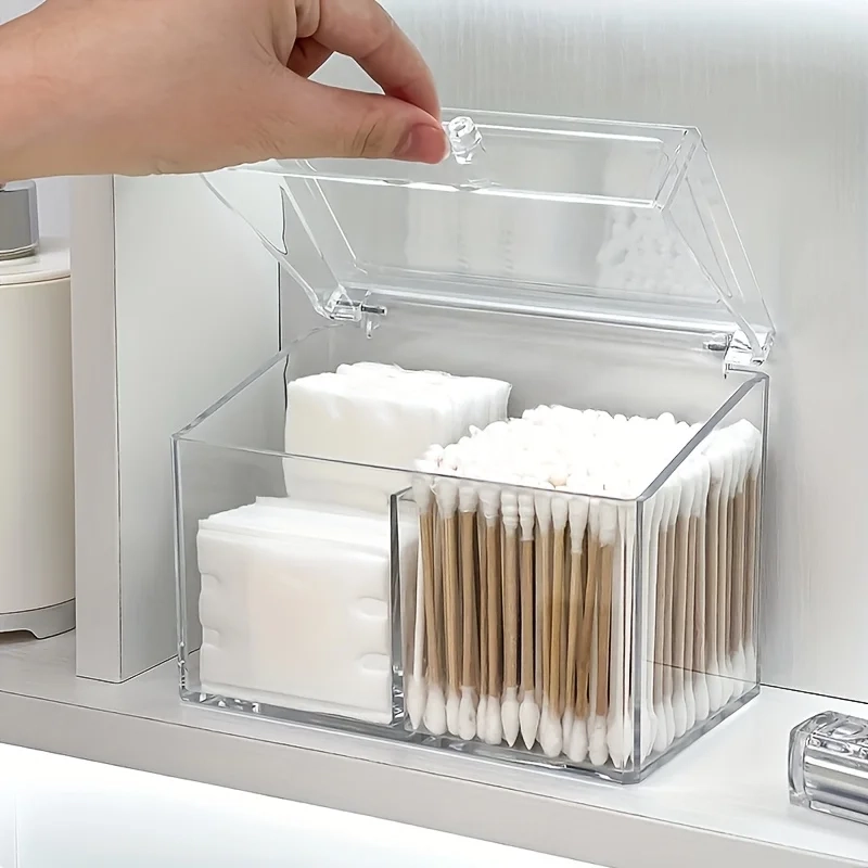 Multi-Purpose Cotton Pad and Hair Accessories Organizer Box - Image 4