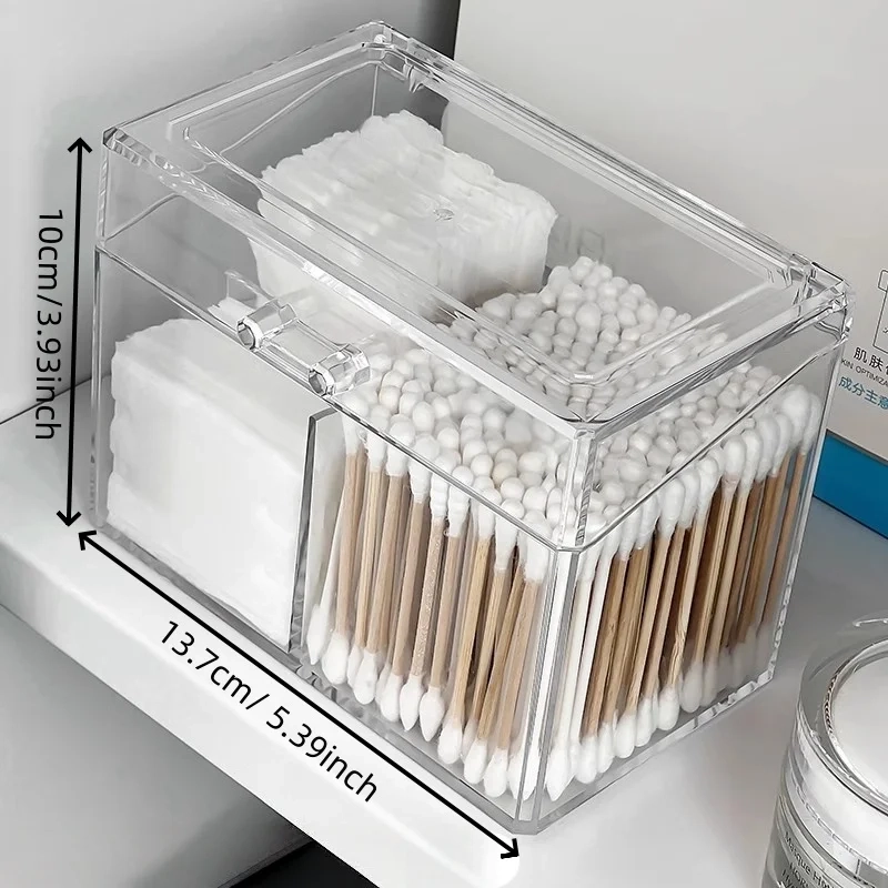 Multi-Purpose Cotton Pad and Hair Accessories Organizer Box - Image 5