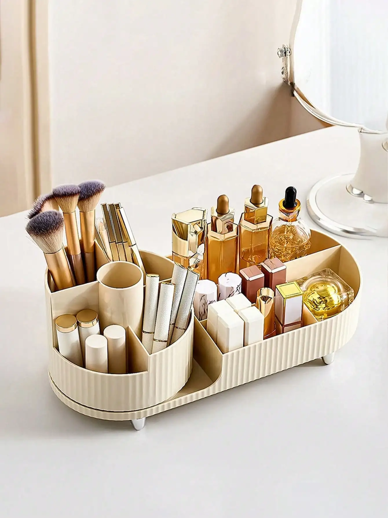 Rotating Makeup and Cosmetic Organizer Box