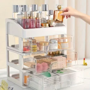 Large Capacity Dustproof Makeup and Jewelry Organizer