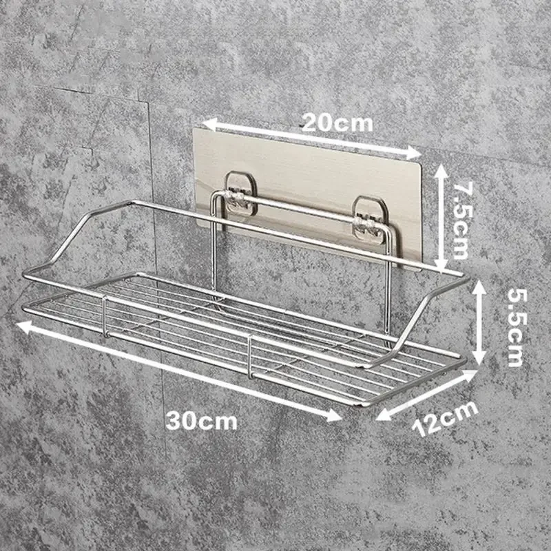 Punch-Free Wall Mounted Bathroom Corner Storage Shelf - Image 6