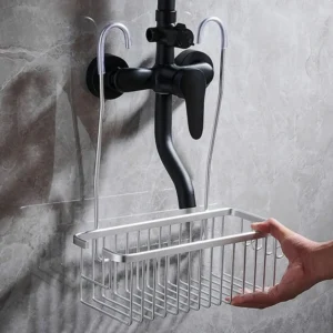 Large Capacity Shower Basket with Hooks