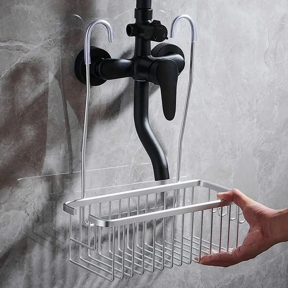 Large Capacity Shower Basket with Hooks