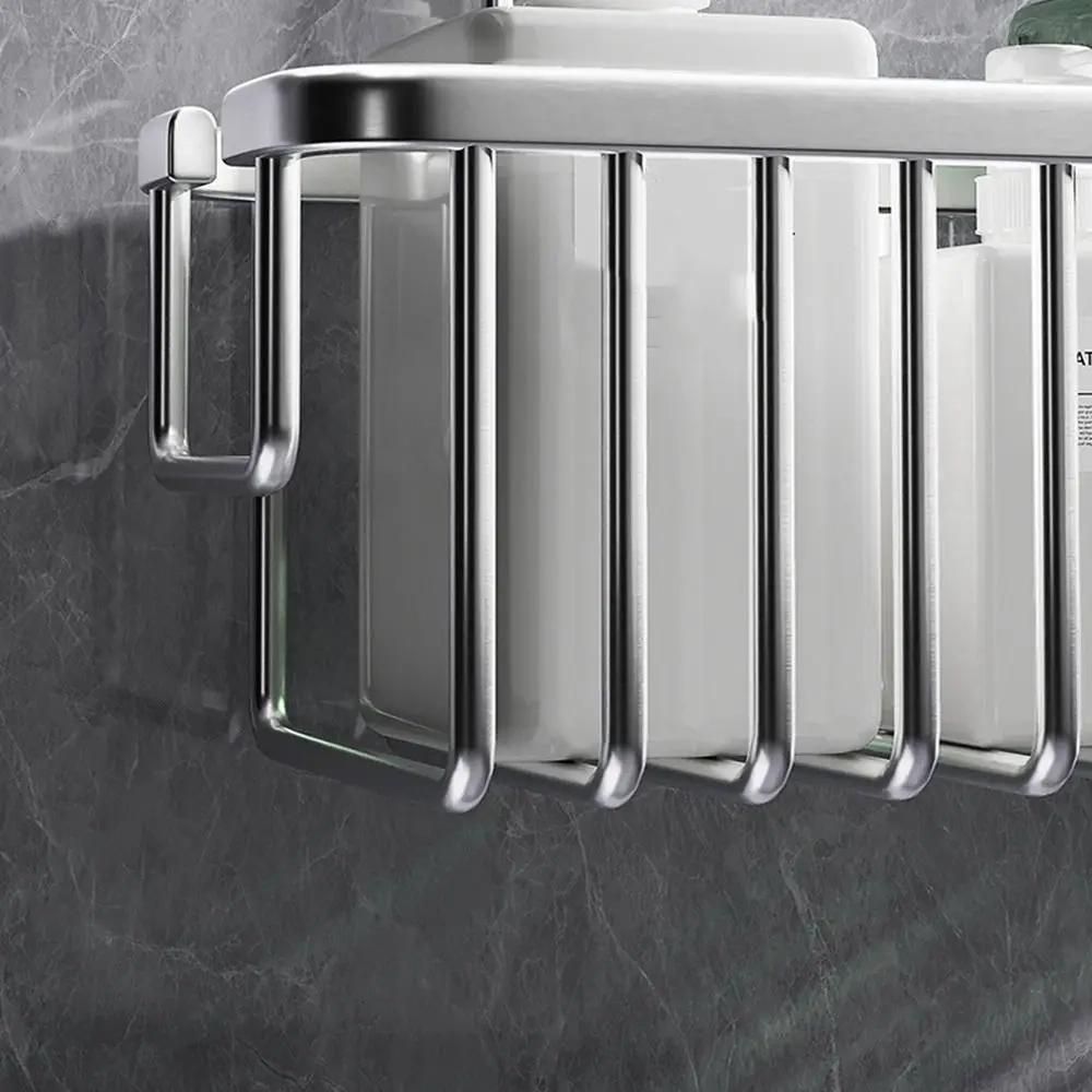 Large Capacity Shower Basket with Hooks - Image 2