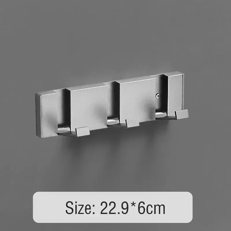 Foldable Wall Mounted Hook Rack with Hidden Storage Shelf - Image 14