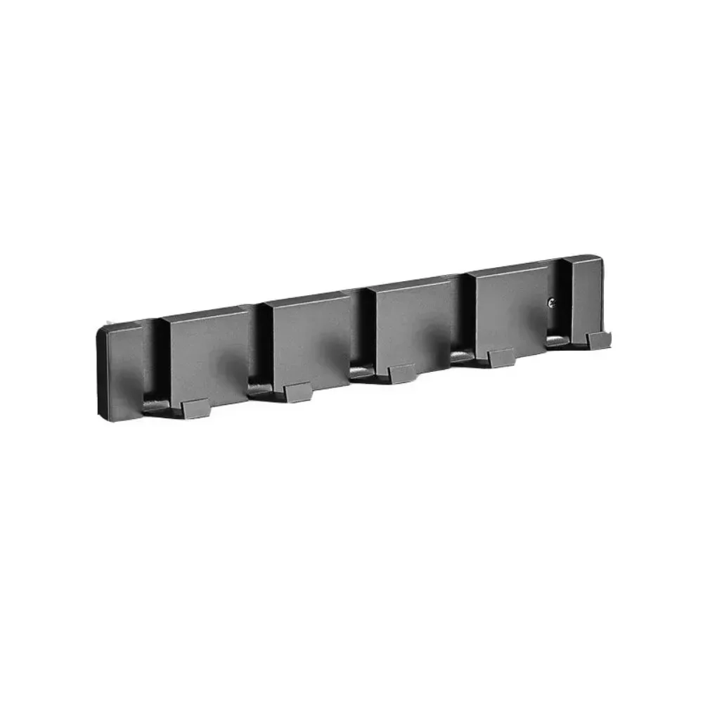 Foldable Wall Mounted Hook Rack with Hidden Storage Shelf - Image 5