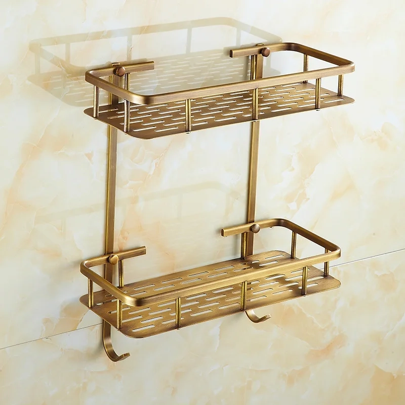 Brass Corner Soap Shelf
